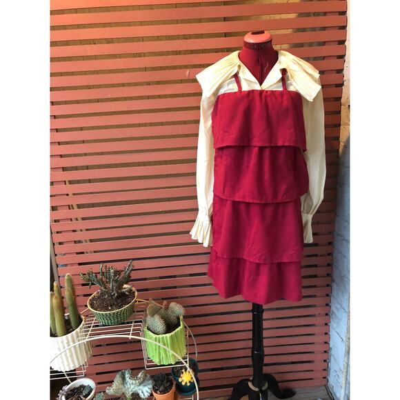 1970s Vintage Pink Sonia Rykiel linen sundress mini dress m xs designer french - Picture 5 of 10